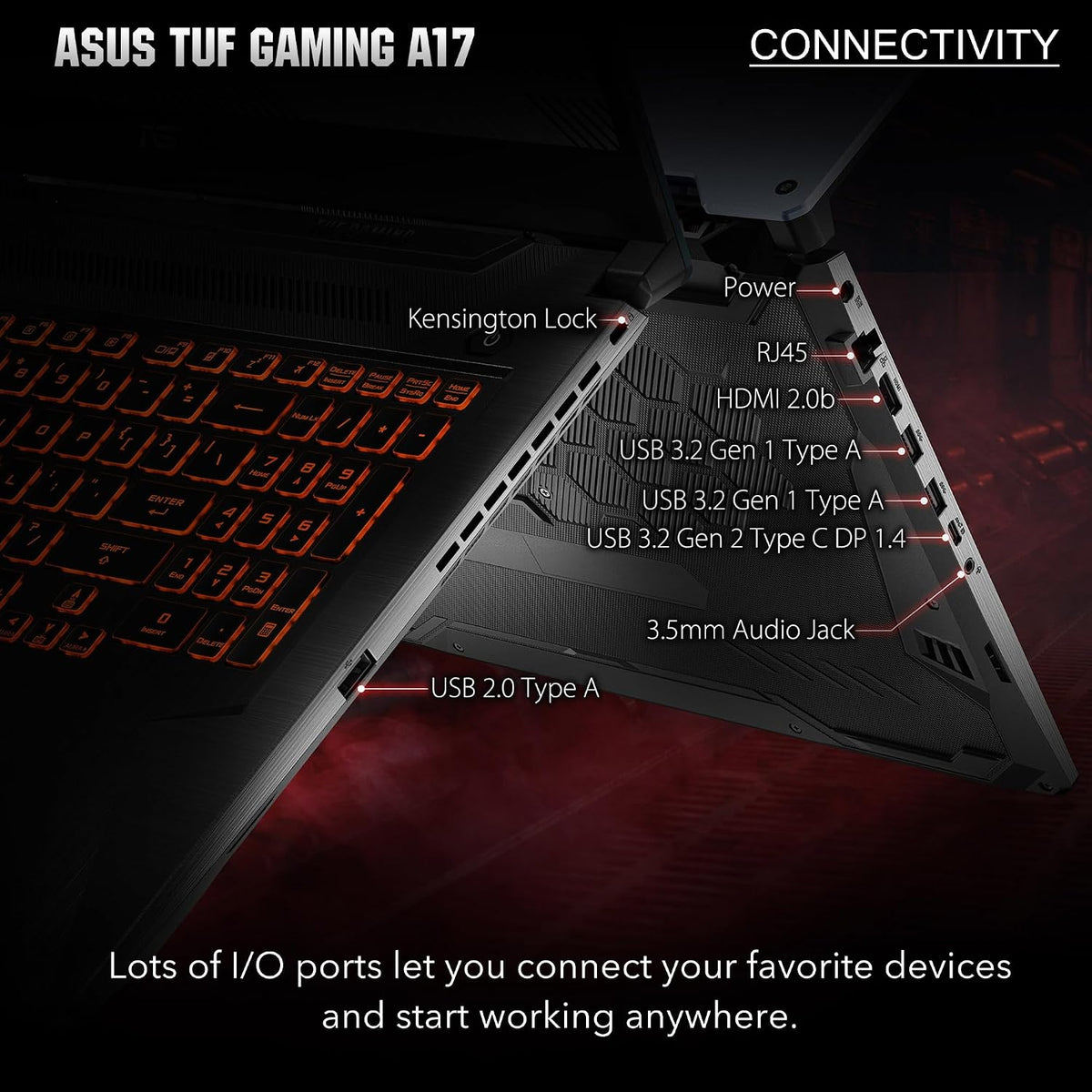 Asus TUF A17 17.3/inches 144Hz FHD Gaming Laptop, AMD Ryzen 5 4600H, 16GB RAM, 512GB PCIe SSD, NVIDIA GeForce GTX 1650, RGB Backlit Keyboard, Win 11, Black, 32GB Snowbell USB Card