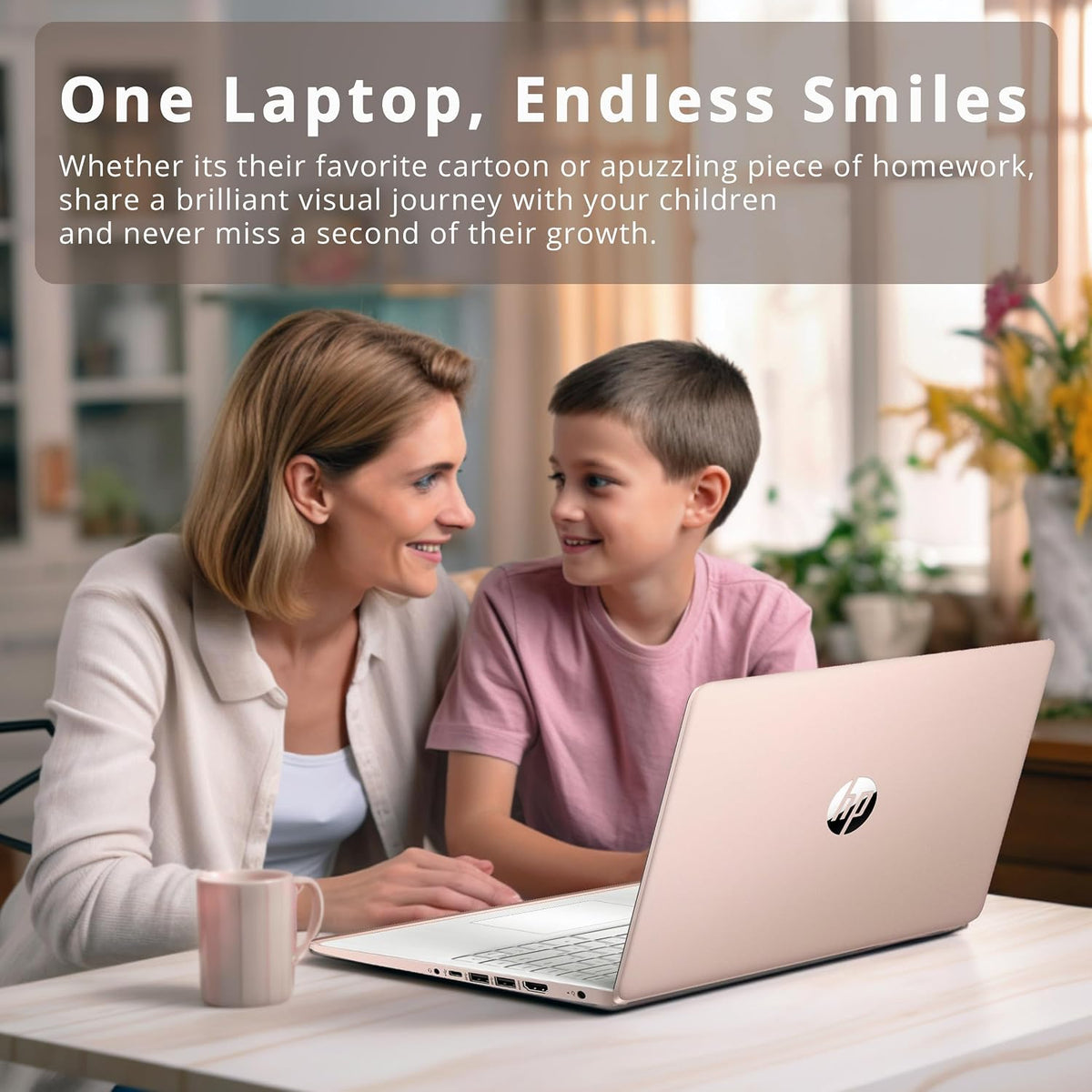 HP Stream 14' HD BrightView Laptop, Intel Celeron N4120 Processor, 8GB RAM, 64GB SSD, Intel UHD Graphics, 720p Webcam, WiFi, HDMI, Win 11 S, Gold (Renewed)