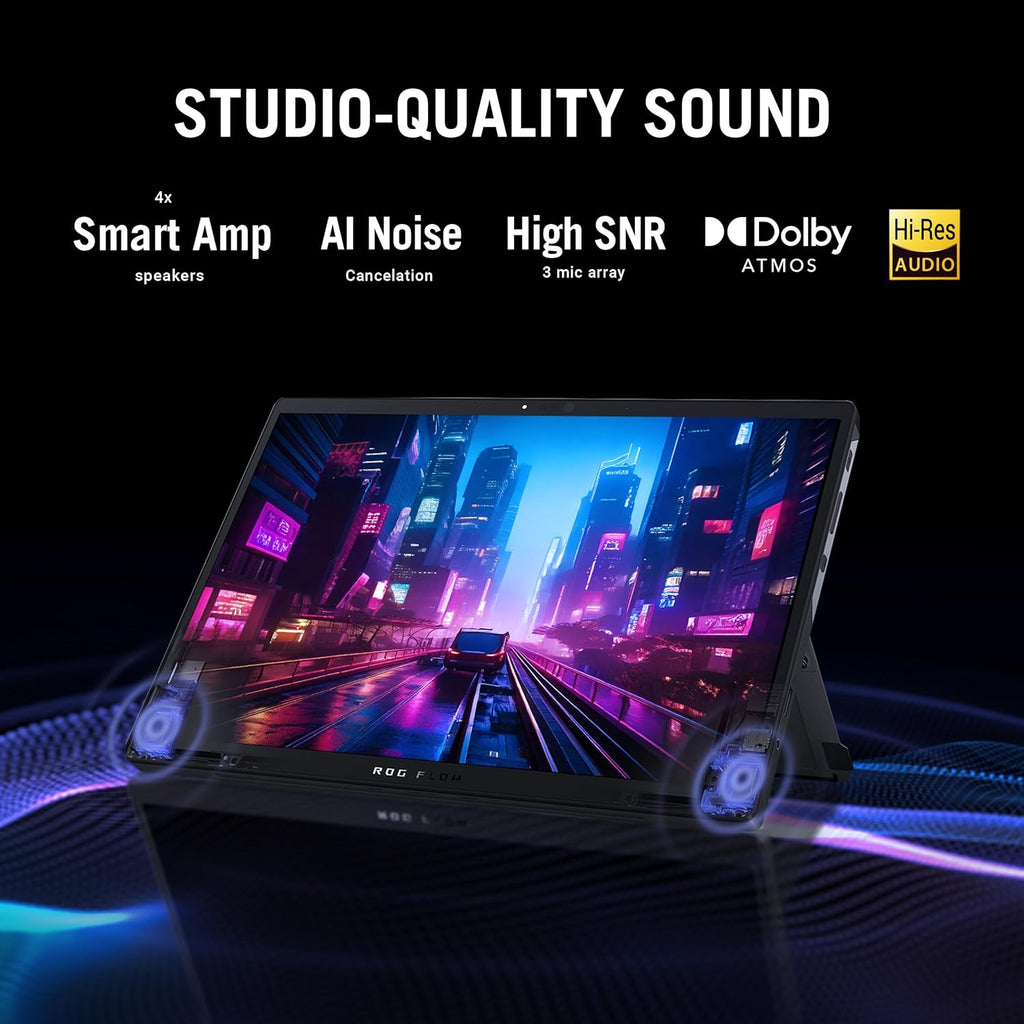 ASUS ROG Flow Z13 2.5K 180Hz 3ms ROG Nebula Touchscreen 13.4' Convertible 2-in-1 Gaming Notebook AMD Ryzen AI MAX+ 395 32GB RAM 1TB SSD Off Black