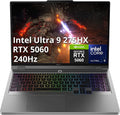 Lenovo Legion 5 16' WQXGA 240Hz Gaming Laptop, Intel Ultra 9 275HX, NVIDIA GeForce RTX 5060, 16GB DDR5, 2TB Storage (1TB SSD+1TB Docking Station Set), 24-Zone RGB Backlit Keyboard, Win 11, Gray