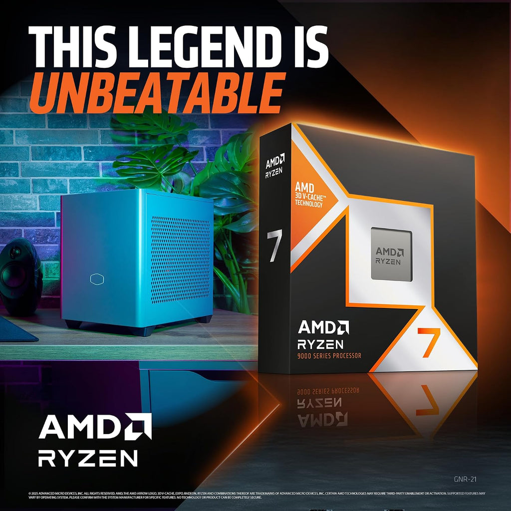 Cooler Master NR2 Pro Gaming PC – AMD RYZEN 7 9800X3D, NVIDIA GeForce RTX 5080 16GB, 32GB DDR5 6000MHz, 2TB Gen4 M.2, Windows 11, V850 SFX Gold PSU, Compact Mini ITX Desktop PC