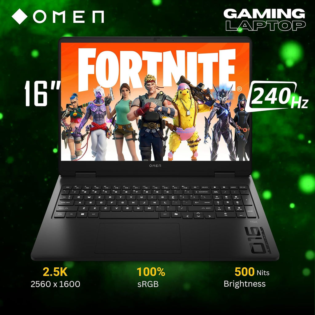 HP OMEN 16 Gaming Laptop, 16 240Hz 2.5K Display, Intel Core Ultra 9 285H(>i9-14900, 5.4GHz), GeForce RTX 5070, Copilot, AI & VR Ready, Backlit Keyboard, Windows 11 Home, Black(32GB DDR5 RAM | 2TB SSD)