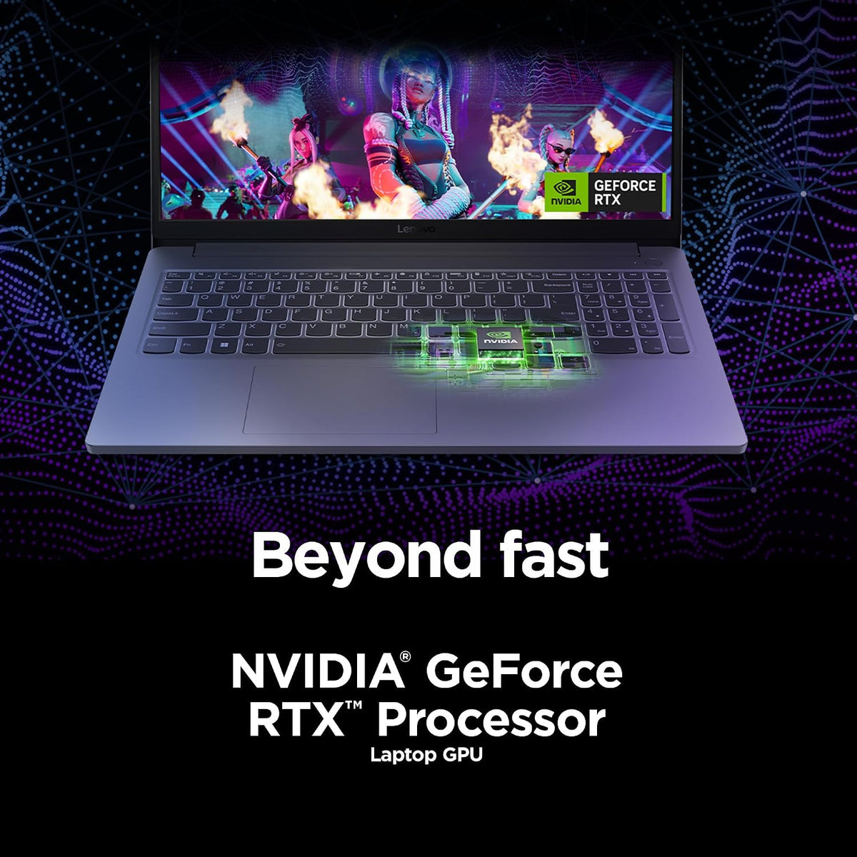 Lenovo LOQ Essential – AI-Powered Student Gaming Laptop - Intel® Core™i5-12450HX - 15.6' FHD IPS Display – 144Hz Refresh Rate – NVIDIA® GeForce RTX™ 4050 – 8GB Memory – 512GB SSD Storage – Luna Grey