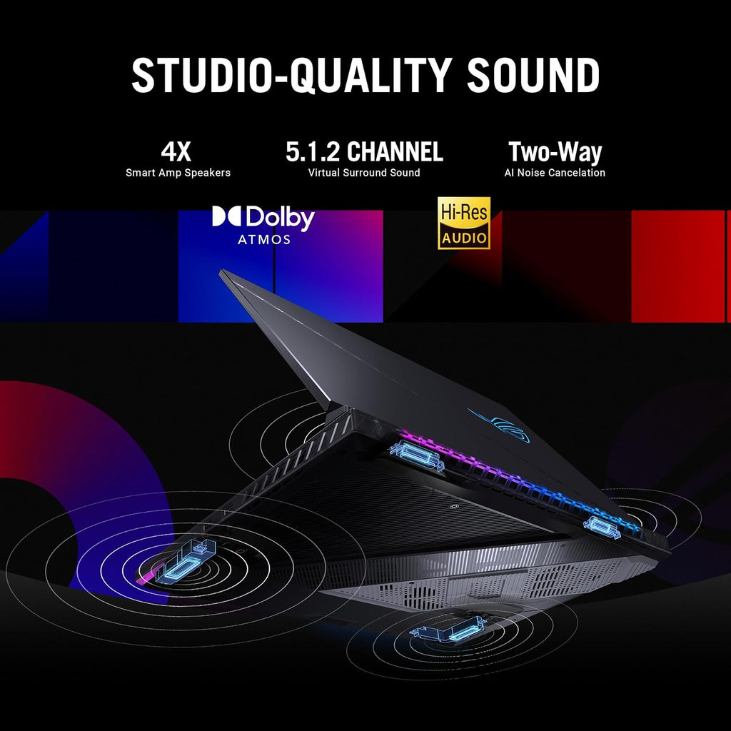 ASUS ROG Strix Scar 16 (2024) Gaming Laptop, 16' Nebula HDR 16:10 QHD 240Hz/3ms, 1100 nits, Mini LED Display, GeForce RTX 4080, Intel Core i9-14900HX, 32GB DDR5, 1TB SSD, Windows 11 Pro, G634JZR-XS96