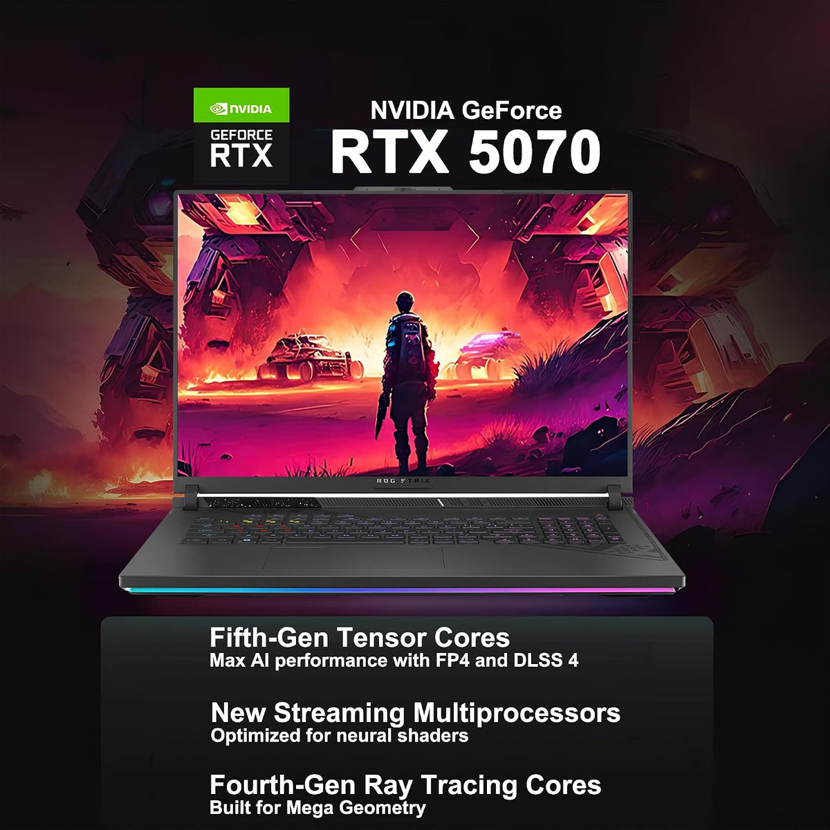 ASUS ROG Strix G18 G814 Gaming Laptop 18' 2.5k (2560x1600) 240Hz (100% DCI-P3) AMD 16-core Ryzen 9 9955HX (>i9-14900HX) 64GB DDR5 2TB SSD GeForce RTX 5070 RGB Backlit FHD Camera Win11 ICP Hub
