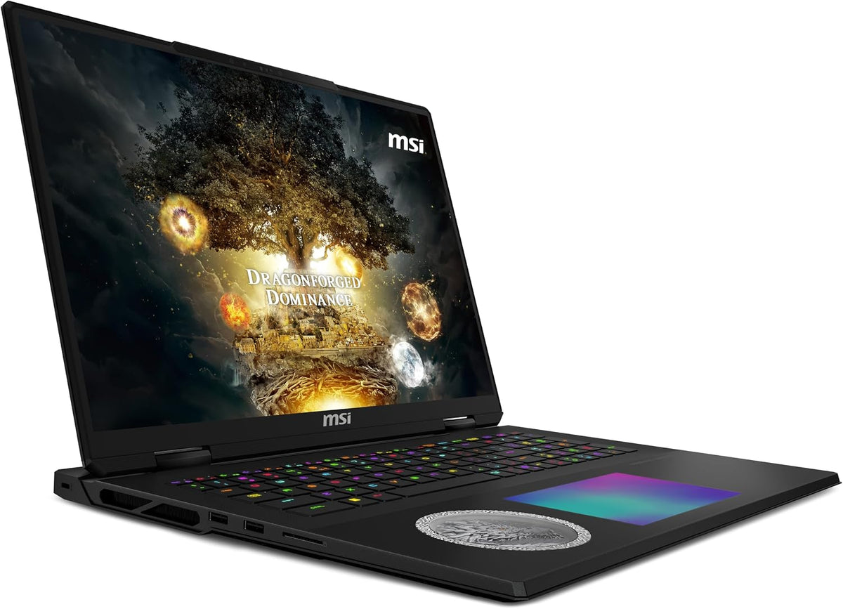Titan 18 HX Dragon Edition Norse Myth 18' 120Hz MiniLED UHD+ Gaming Laptop: Intel Ultra 9-285HX, NVIDIA Geforce RTX 5080, 64GB DDR5, 6TB SSD, Thunderbolt 5, Wi-Fi 7, Win 11 Pro: Black A2XWIG-442US