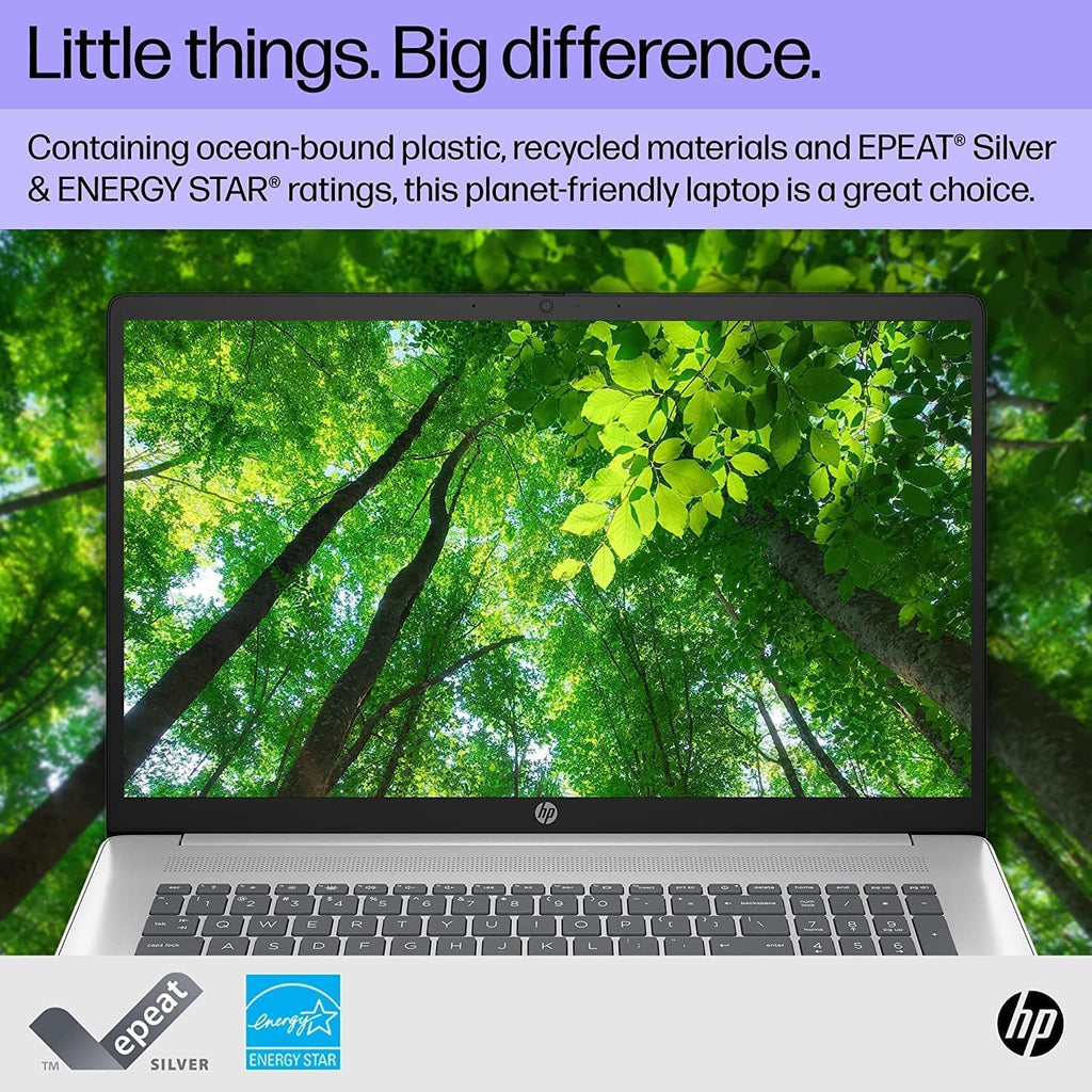 HP 2023 17 Laptop, 17.3 Inch FHD Anti-Glare Display, 13th Gen Intel 10-Core i5-1335U(Beat i7-1255U), 16GB RAM, 512GB SSD, Intel Iris Xe Graphics, Backlit Keyboard, Windows 11 Home, Silver