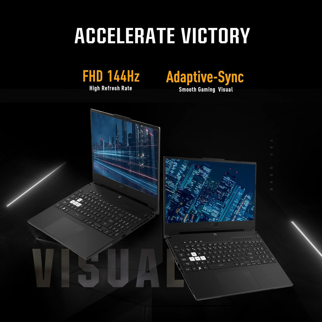 ASUS TUF Dash 15 (2022) Gaming Laptop, 15.6' 144Hz FHD Display, Intel Core i5 12450H, GeForce RTX 3050 Ti, 8GB DDR5, 512GB PCIe SSD, Thunderbolt 4, Wi-Fi 6, Windows 11 Home, Off Black, FX517ZE-RS51