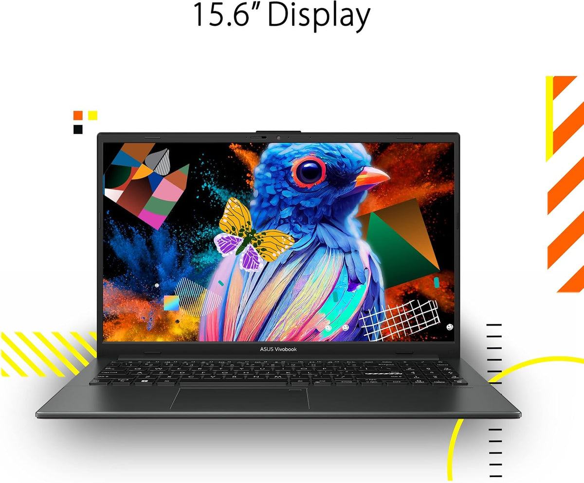 ASUS 2023 Vivobook Go 15 Laptop, 15.6' FHD Display, AMD Ryzen 5 7520U Processor, 8GB RAM, 512GB SSD, Windows 11 Home, Mixed Black, E1504FA-AS52
