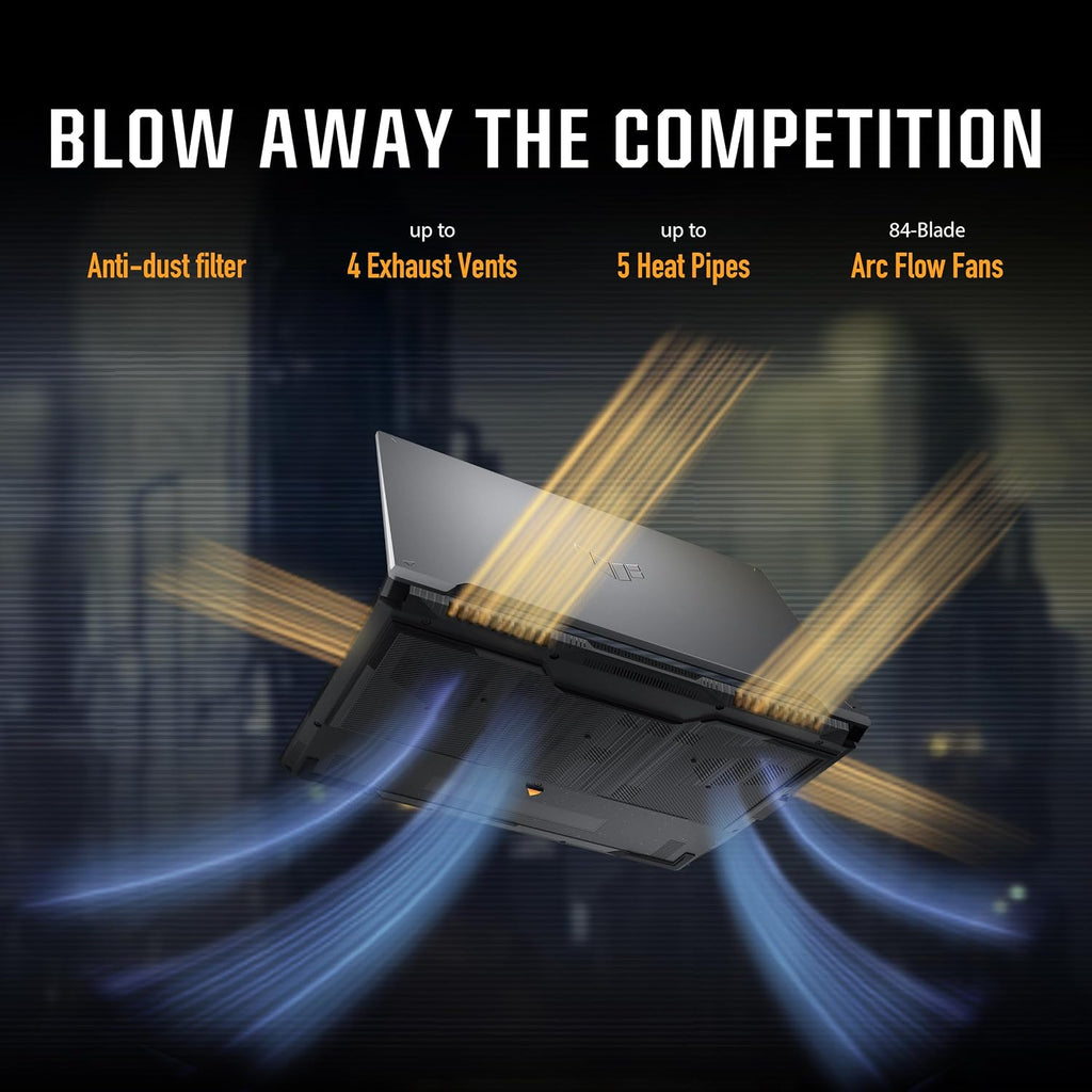 ASUS TUF Gaming F16 (2024) Gaming Laptop, 16' FHD+ 144Hz IPS-Level 16:10 Display, Intel® Core™ i7-13620H Processor, NVIDIA® GeForce RTX™ 4050, 16GB DDR5, 512GB PCIe Gen4 SSD, Wi-Fi 6, Win 11 Home
