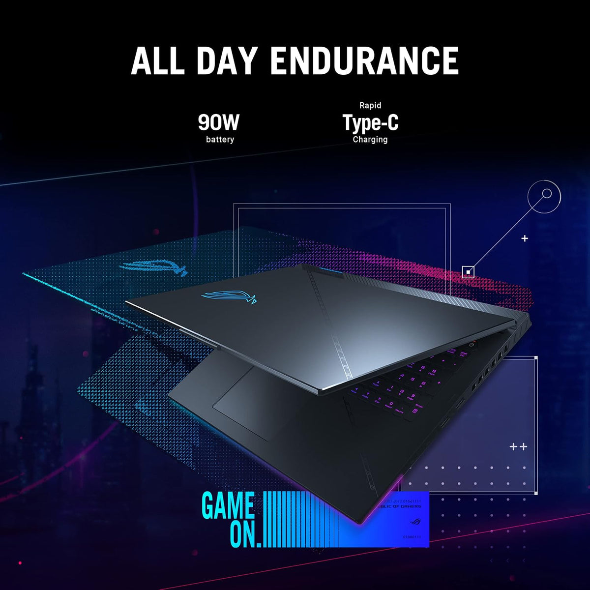 ASUS ROG Strix Scar 18 (2023) Gaming Laptop, 18' Nebula Display 16:10 QHD 240Hz/3ms, GeForce RTX 4090, Intel Core i9-13980HX, 32GB DDR5, 2TB PCIe SSD, Wi-Fi 6E, Windows 11 Pro, G834JY-XS97,Black