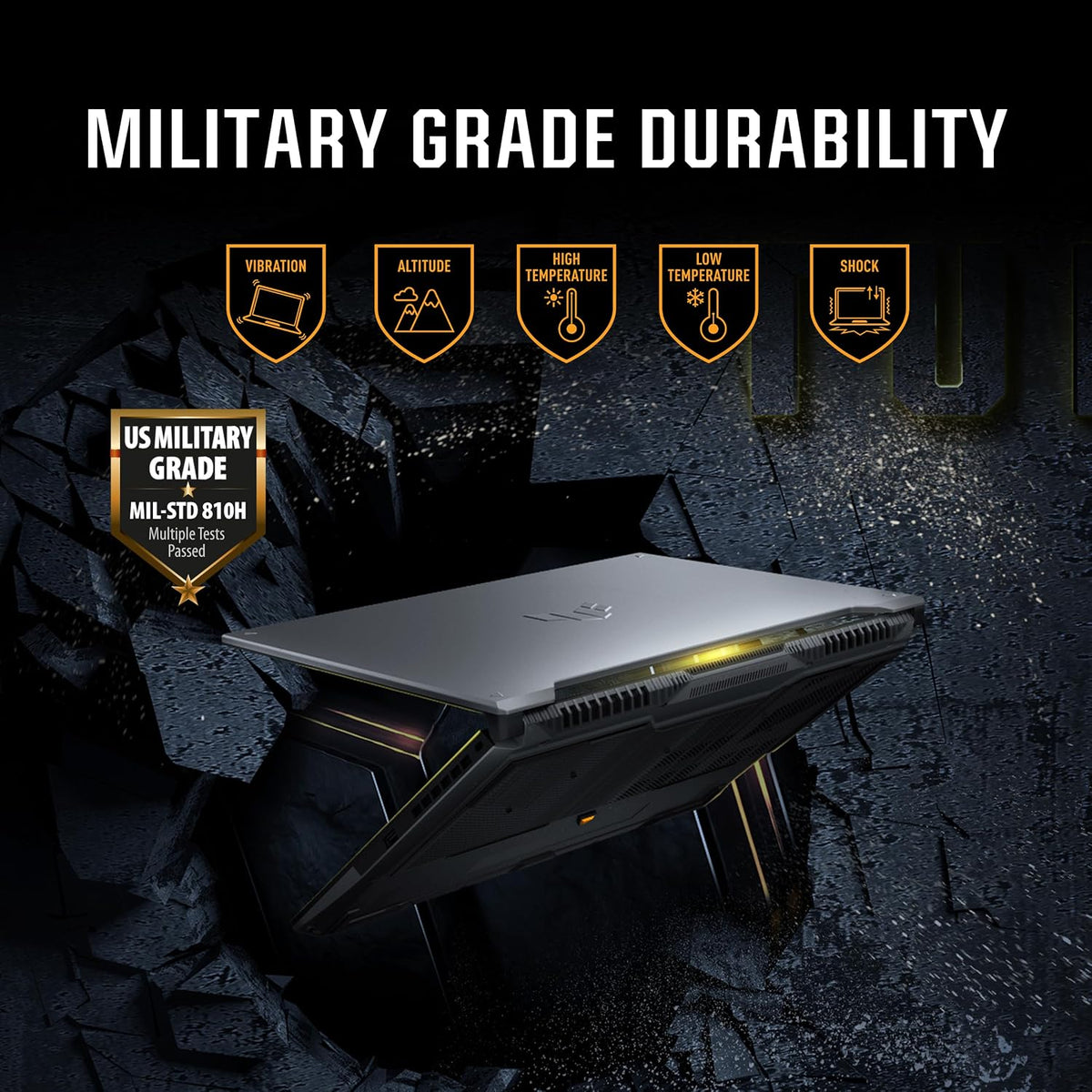 ASUS TUF Gaming F16 Gaming Laptop, 16' FHD+ 144Hz IPS-Level 16:10 Display, Intel® Core™ 5 210H, NVIDIA® GeForce RTX™ 4050, 16GB DDR5, 512GB PCIe Gen4 SSD, Wi-Fi 6, Win11 Home, FX607VU-SS53