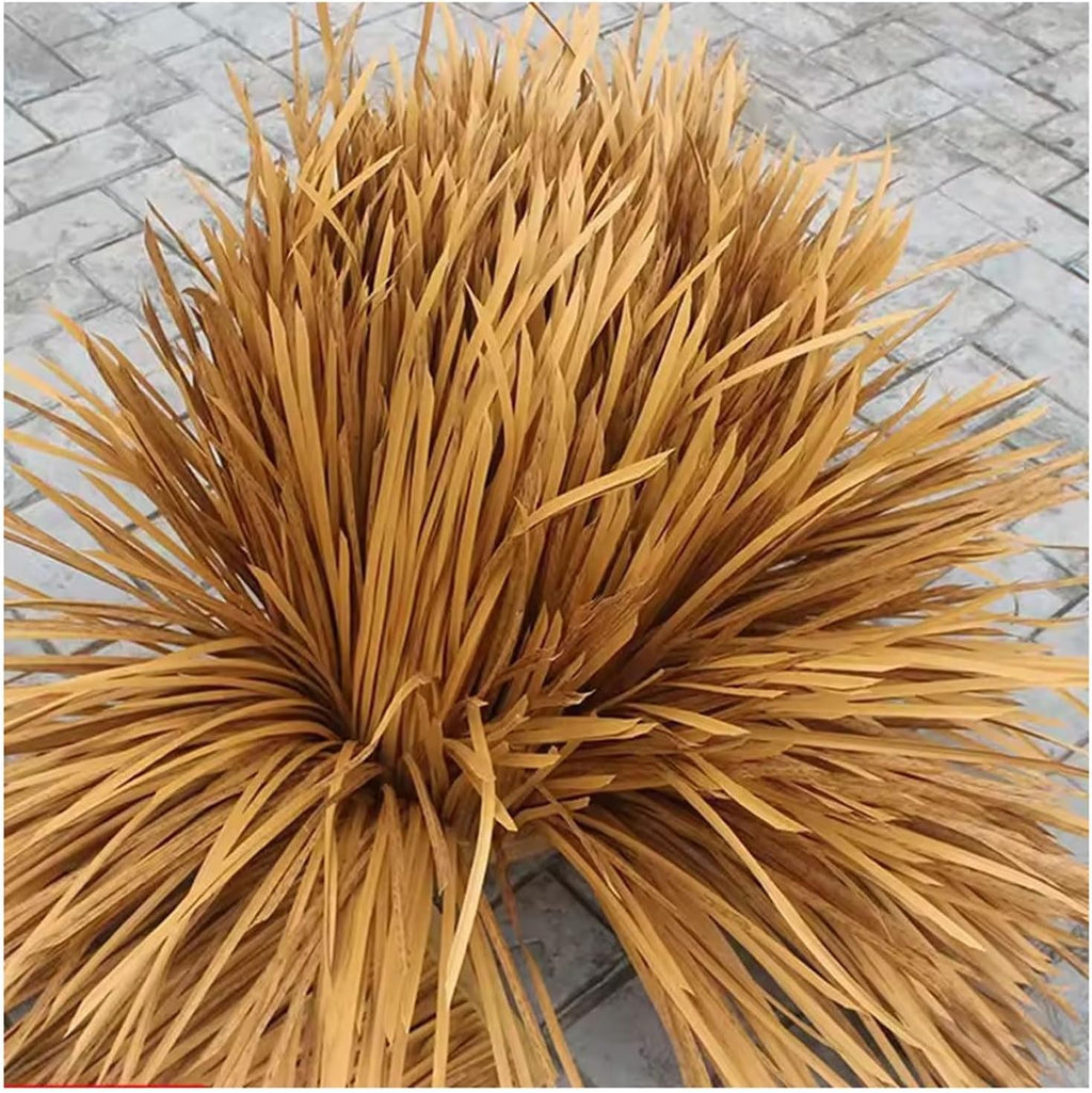 AITAF Artificial Thatch Roof Panels Synthetic Palm Leaf Roofing Roll for Tiki Bar Umbrella Palapa Hut Outdoor Pavilion Garden Decoration Weatherproof and Long-Lasting(1.64x32.8ft)
