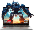 Gaming Laptop AMD Ryzen 9 6900HX (4.9Ghz 8C 16T) Graphics AMD Radeon 680M (＞1050Ti) 16 Inch FHD Computer 16GB RAM 512GB SSD WiFi 6 Bluetooth 5.2 DDR5 58Wh Battery