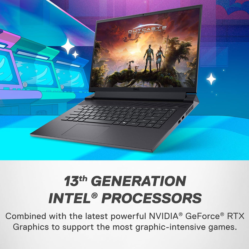 Dell G16 7630 Gaming Laptop - 16-inch QHD+ 240Hz 3ms Display, Intel Core i9-13900HX, 16GB DDR5 RAM, 1TB SSD, NVIDIA GeForce RTX 4070 8GB GDDR6, Windows 11 Home, Onsite Service - Metallic Nightshade