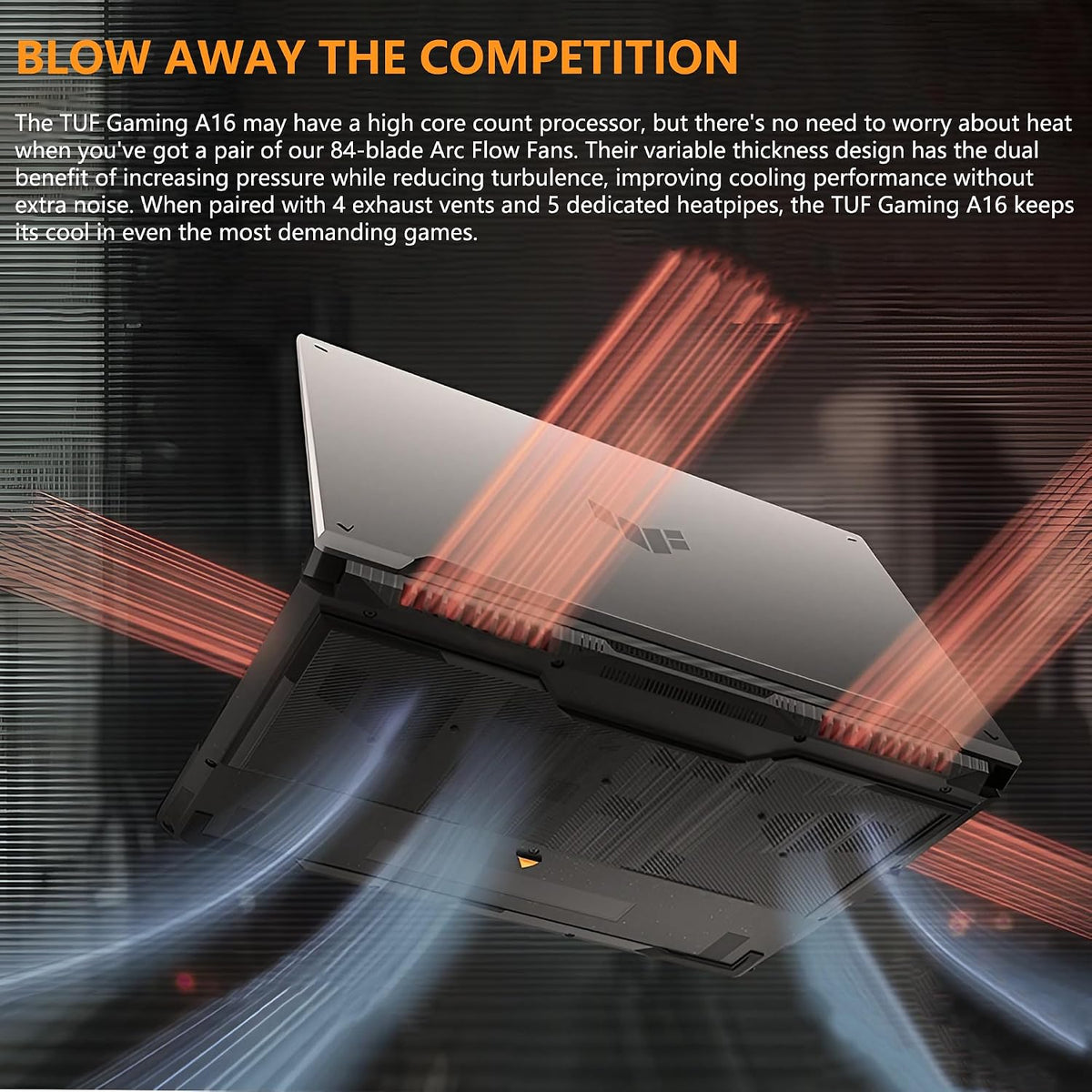 ASUS TUF A16 Gaming Laptop | 16' WUXGA IPS 144Hz | AMD 6-Core Ryzen 7 7445HS | 16GB DDR5 512GB SSD | NVIDIA GeForce RTX 4050 (194 AI Tops) | Backlit Keyboard USB 4 Wi-Fi 6 Win11 w/DLCA Accessory