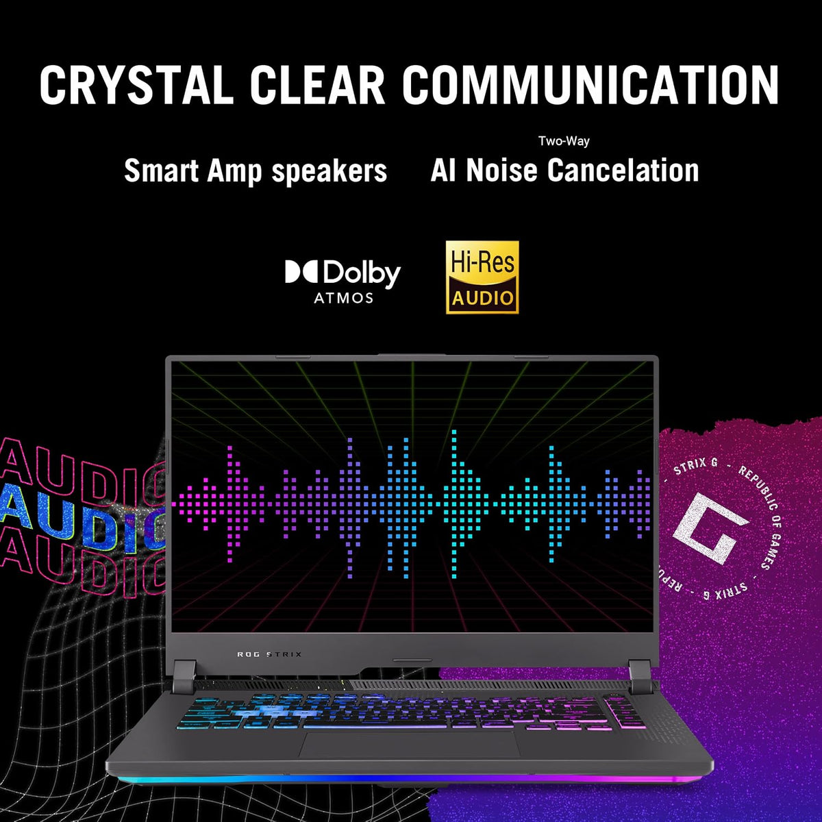 ASUS ROG Strix G15 (2022) Gaming Laptop, 15â€ 16:10 FHD 144Hz, GeForce RTX 3050, AMD Ryzenâ„¢ 7 6800H/HS, 16GB DDR5, 512GB PCIe SSD, Wi-Fi 6E, Windows 11, G513RC-ES73, Eclipse Gray