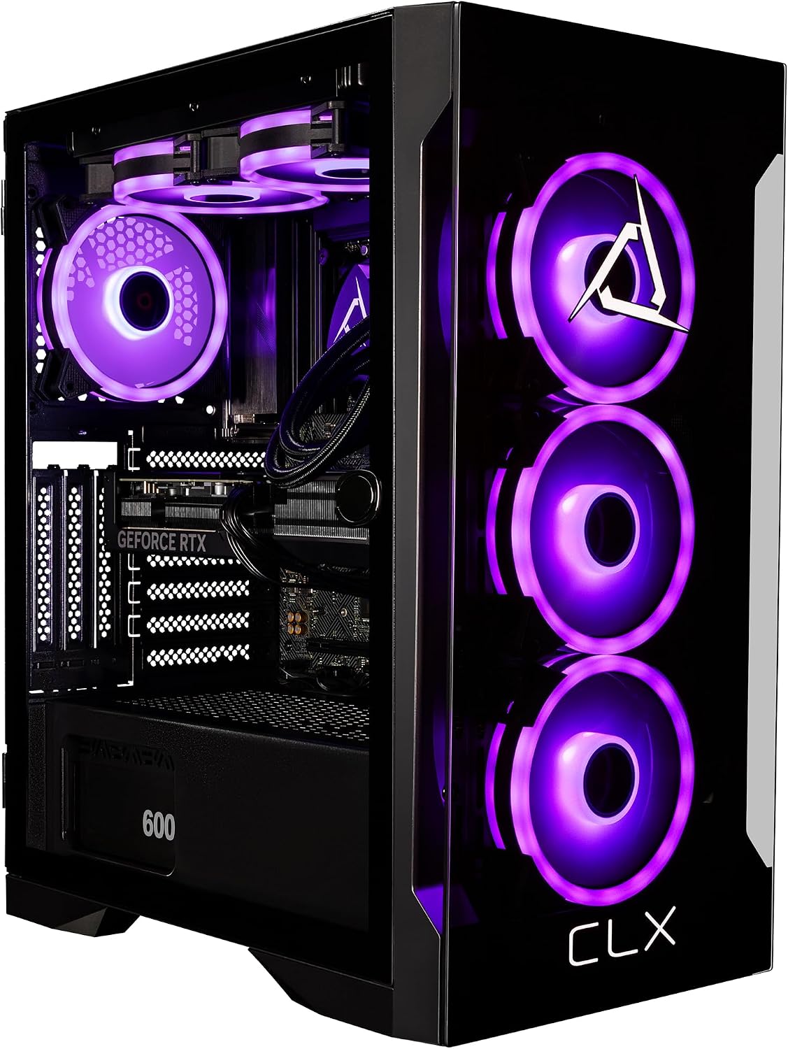 CLX Set Gaming PC - Intel Core Ultra 5 245KF 4.2GHz, GeForce RTX 4060, 2TB NVMe M.2 SSD, 4TB HDD, 32GB DDR5 RGB Memory, 240mm AIO, WiFi, Windows 11 Home, Black