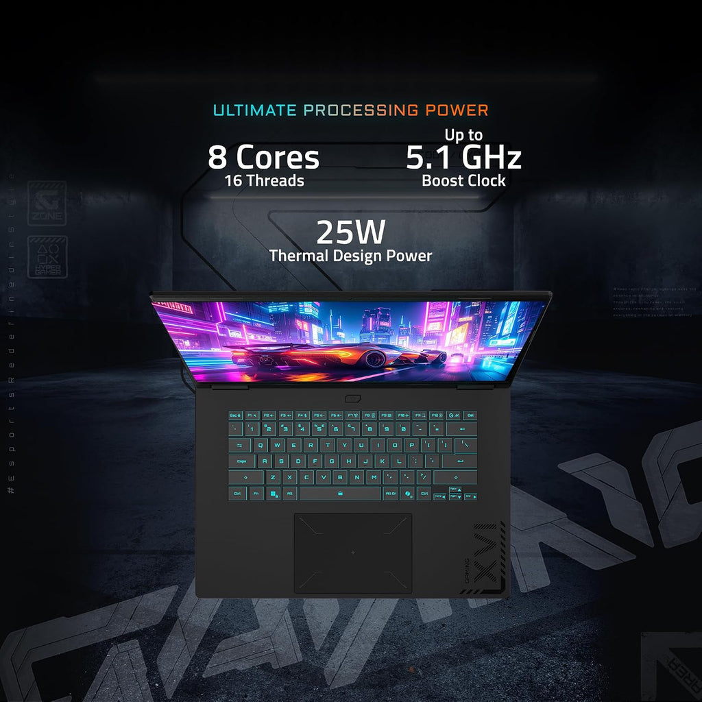 GIGABYTE - Gaming A16 Gaming Laptop - 165Hz 1920x1200 WUXGA - NVIDIA GeForce RTX 5060 - AMD Ryzen 7 260-1TB SSD with 16GB DDR5 RAM - Windows 11 Home AD Gaming A16 3VHK3US894SH