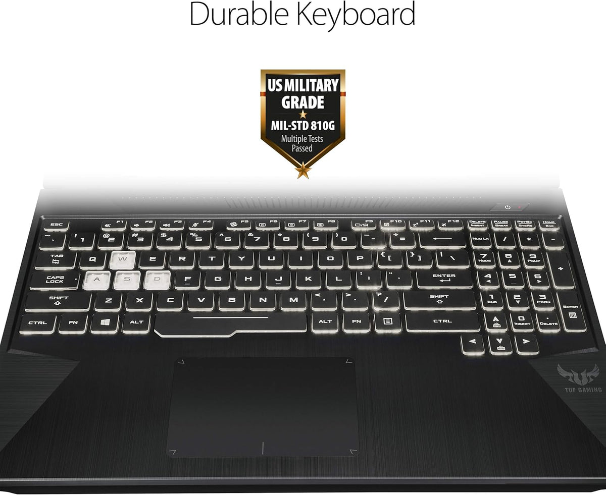 ASUS TUF (2019) Gaming Laptop, 15.6' Full HD IPS-Type, AMD Ryzen 7 R7-3750H, GeForce RTX 2060, 16GB DDR4, 512GB PCIe SSD, Gigabit Wi-Fi 5, Windows 10 Home, FX505DV-PB74