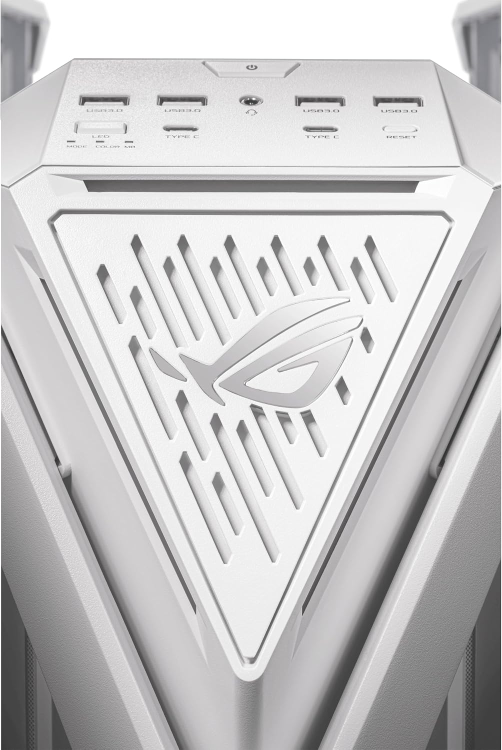 ASUS ROG Hyperion GR701 White EATX Full-Tower Gaming Case, High Airflow Design, Tool-Free Side Panels, Pre-Installed 4x140mm Fans, Supports 420mm Radiators, Built-in GPU Holder, Front USB-C