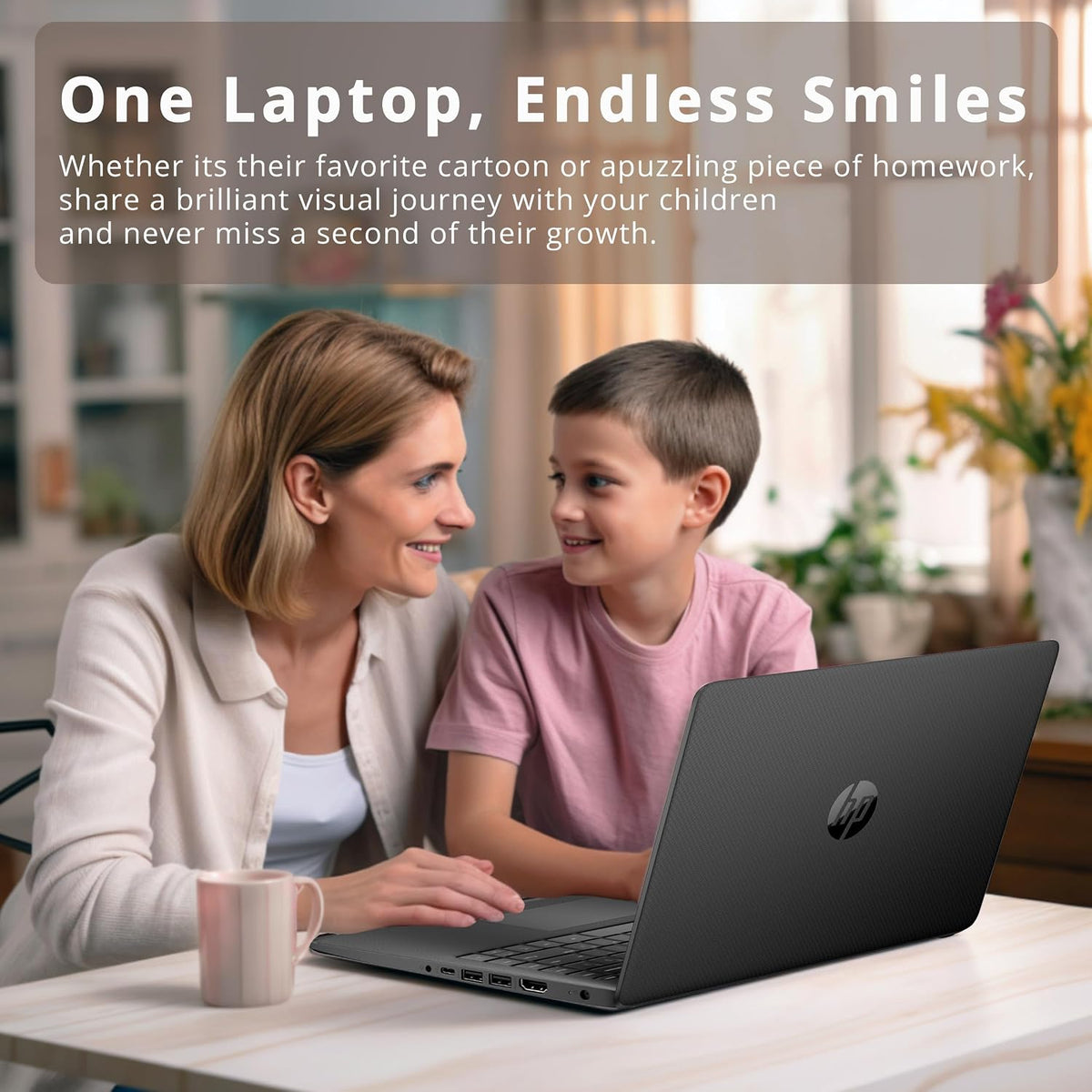 HP Stream 14' HD BrightView Laptop, Intel Celeron N4120 Processor, 8GB RAM, 64GB SSD, Intel UHD Graphics, 720p Webcam, WiFi, HDMI, Win 11 S, Black (Renewed)