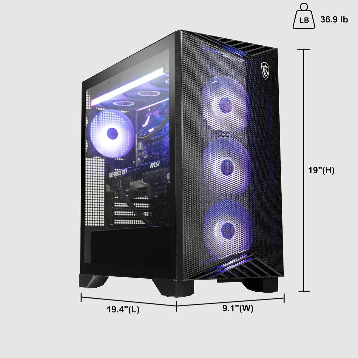 msi Aegis ZS2 Gaming Desktop AMD 12-core Zen 5 Ryzen 9 9900X (>i9-14900HX) 32GB DDR5 2TB SSD GeForce RTX 5080 (Up to 1801 AI Tops) 360mm Liquid Cooler 850W 80+ Gold PSU Support HDD Win11Pro w/ICP Hub