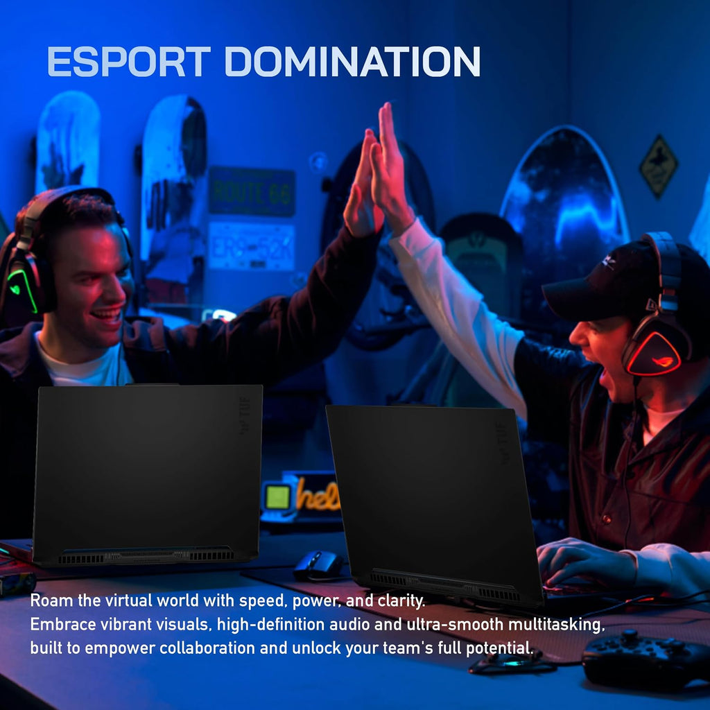asus TUF A16 16'' FHD 165Hz Gaming Laptop, AMD Ryzen 7-7735HS, Radeon RX7600S V8G Graphics, 32GB DDR5 RAM, 1TB PCIe SSD, RGB Backlit Keyboard, Wi-Fi 6, HD Camera, Black, Win 11 Pro, 32GB USB Card