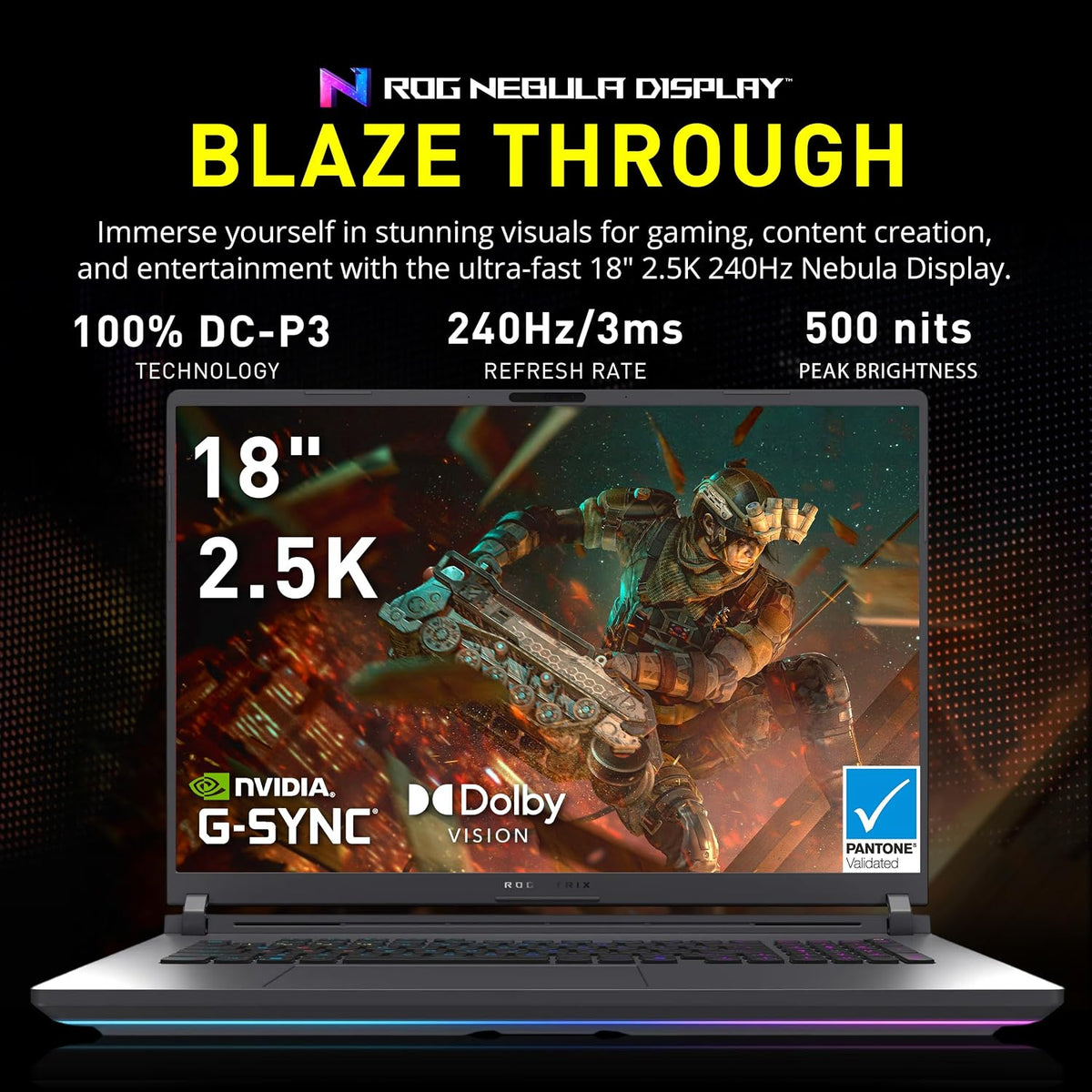 ASUS ROG Strix G18 18' 2.5K 240Hz Gaming Laptop, Intel Ultra 9 275HX, GeForce RTX 5060 8GB GDDR7, 32GB DDR5, 3TB Storage (2TB SSD+1TB Docking Station Set), 4-Zone RGB Backlit Keyboard, Win 11, Gray