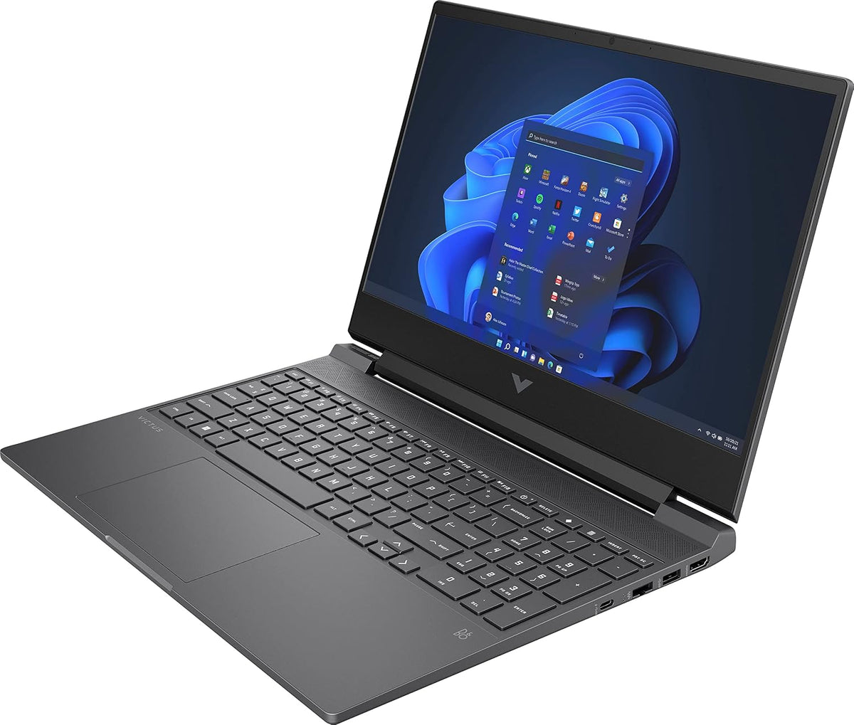 HP - Victus 15.6' Gaming Laptop - Intel Core i5-12450H - 8GB Memory - NVIDIA GeForce GTX 1650-512GB SSD - Mica Silver - Model 15-fa0031dx