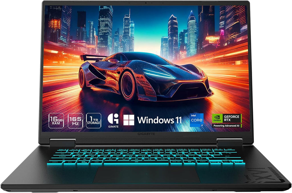 GIGABYTE - Gaming A16 Gaming Laptop - 165Hz 1920x1200 WUXGA - NVIDIA GeForce RTX 5060 - Intel i7-13620H - 1TB SSD with 16GB DDR5 RAM - Windows 11 Home AD Gaming A16 CVHI3US894SH