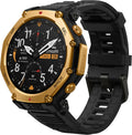 Amazfit T-Rex 3 Pro Outdoor Smart Watch 48mm Sapphire AMOLED Display with Flashlight, Ti Bezel, Dual Band GPS, Offline Maps, 25 Days Battery, 10 ATM, 180+ Sports Mode for Android & iPhone, Black Gold