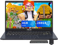 ASUS Vivobook Go 14' FHD Laptop, Intel Celeron N4500, 4GB DDR4 RAM, 288GB Storage(128GB eMMC + 160GB Docking Station Set), Intel UHD Graphics, Number Pad, Webcam, Wi-Fi 5, Win 11, Star Black