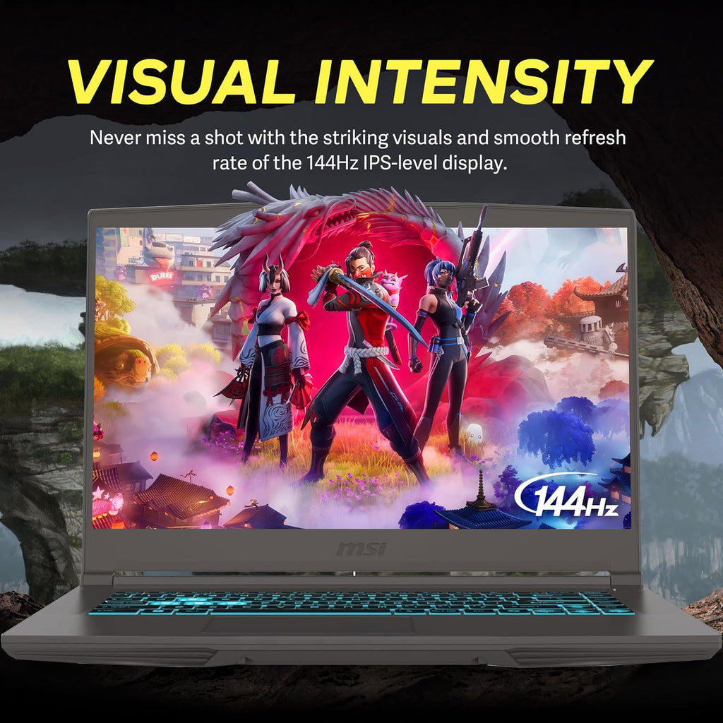 msi Thin 15 15.6' FHD 144Hz Gaming Laptop, Intel i5-13420H, NVIDIA GeForce RTX 4050, 32GB DDR4 RAM, 1TB PCIe SSD, Backlit Keyboard, Wi-Fi 6E, Webcam, Win 11 Pro, Gray, 256GB Docking Station Set