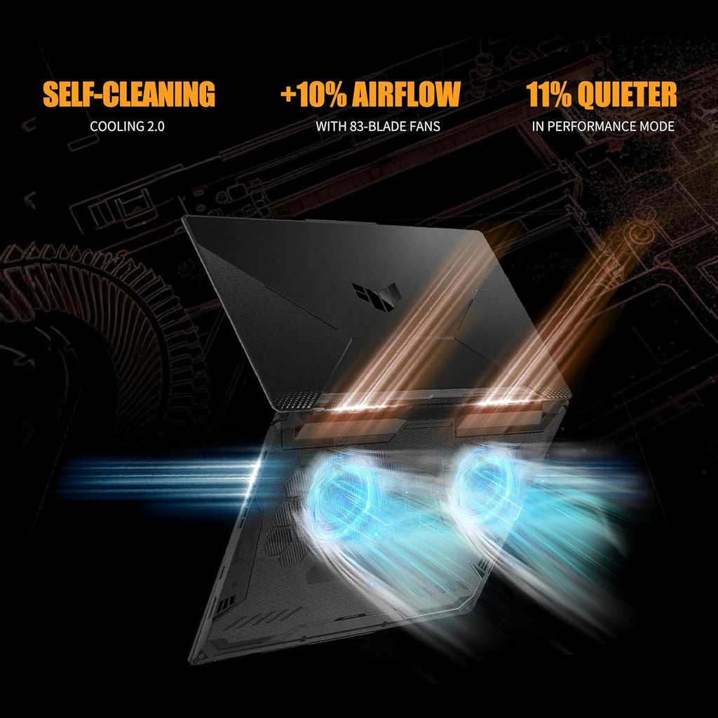 ASUS TUF A15 Gaming Laptop, AMD Ryzen 7 7435HS Processor, NVIDIA GeForce RTX 3050, 15.6 inch Full HD Display, 16GB DDR5 RAM, 512GB SSD, Backlit Keyboard, Windows 11 Home, Wi-Fi, Alpacatec Accessory