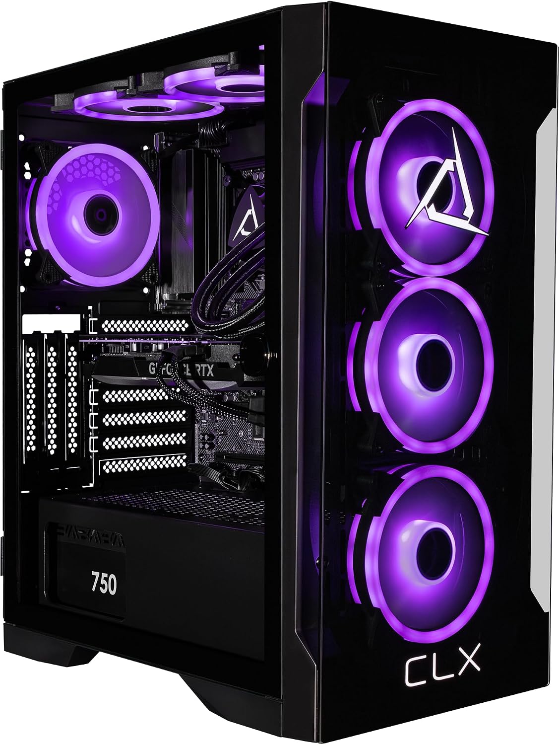 CLX Gaming PC - Intel Core i9 14900KF 3.2GHz, GeForce RTX 4070 Super, 1TB NVMe M.2 SSD, 4TB HDD, 32GB DDR5 RGB Memory, 360mm AIO, WiFi, Windows 11 Home, Black