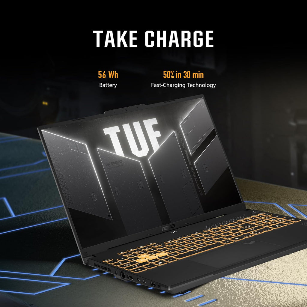 ASUS TUF Gaming F16 Gaming Laptop, 16' FHD+ 144Hz IPS-Level 16:10 Display, Intel® Core™ 5 210H, NVIDIA® GeForce RTX™ 4050, 16GB DDR5, 512GB PCIe Gen4 SSD, Wi-Fi 6, Win11 Home, FX607VU-SS53