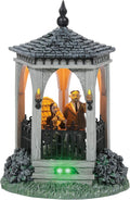 Department 56 Resin,The Addams Family Village Gazebo at Moonlight Lit Building, 6.89 Inch, Multicolor