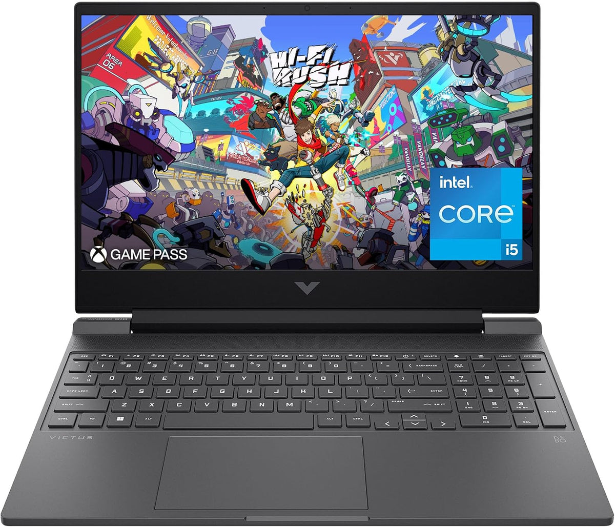 HP Victus 15.6 inch Laptop, FHD 144Hz Display, Intel Core i5-12450H, 8 GB RAM, 512 GB SSD, NVIDIA GeForce RTX 2050 GPU (4 GB Dedicated), Windows 11 Home, 15-fa1029nr (2024)