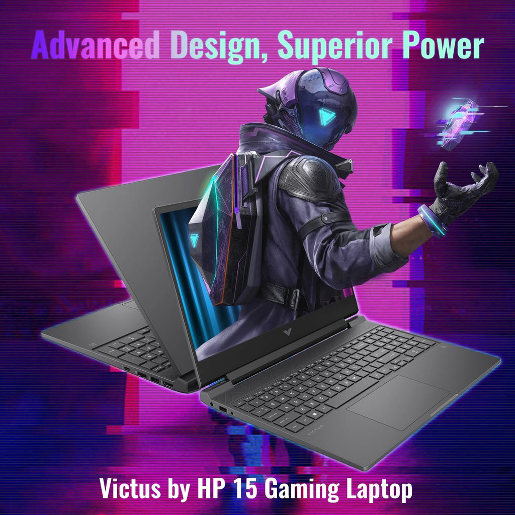 HP Victus 15 Intel i5-13420H (Beats Intel i7-12650H), NVIDIA RTX 4050 Gaming Laptop, 15.6 FHD 144Hz IPS, 32GB RAM, 2TB SSD, Wi-Fi 6, Backlit KB, Win11 Home, Bundle with PCO Notebook Folding Radiator