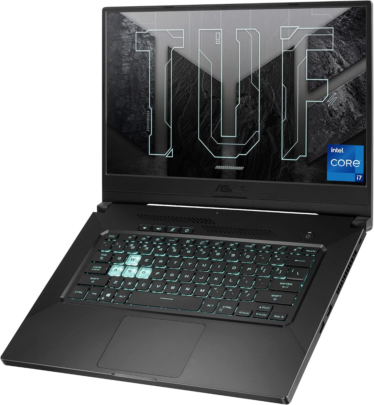 ASUS TUF Dash 15 (2021) Ultra Slim Gaming Laptop, 15.6â€ 144Hz FHD, GeForce RTX 3050 Ti, Intel Core i7-11370H, 8GB DDR4, 512GB PCIe NVMe SSD, Wi-Fi 6, Windows 10, Eclipse Grey Color, TUF516PE-AB73