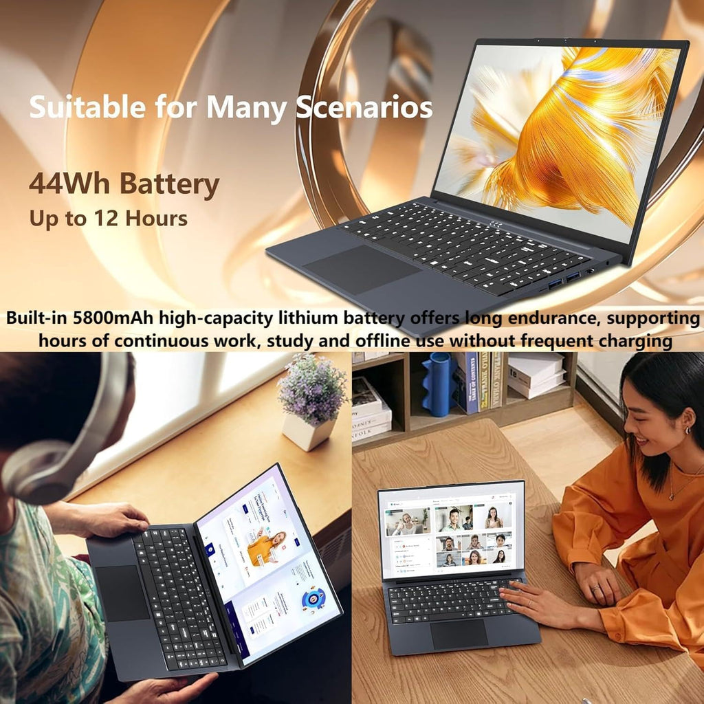 Gaming Laptop i5, 16 inch Laptops, Laptop Computer Up to 3.60GHZ, Traditional Laptops Computers for 16GB RAM 1TB SSD, Business Lap top Full HD 1920X1200 Display 180 Angle Opening WIFI 5 Win 11 Pro