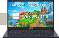 ASUS 14' FHD Laptop, Intel Celeron N4500 Processor, 4GB RAM, 224GB Storage(64GB eMMC+160GB Docking Station Set), Intel Iris Xe Graphics, 720P Camera, Bluetooth, Win 11 S, Quiet Blue