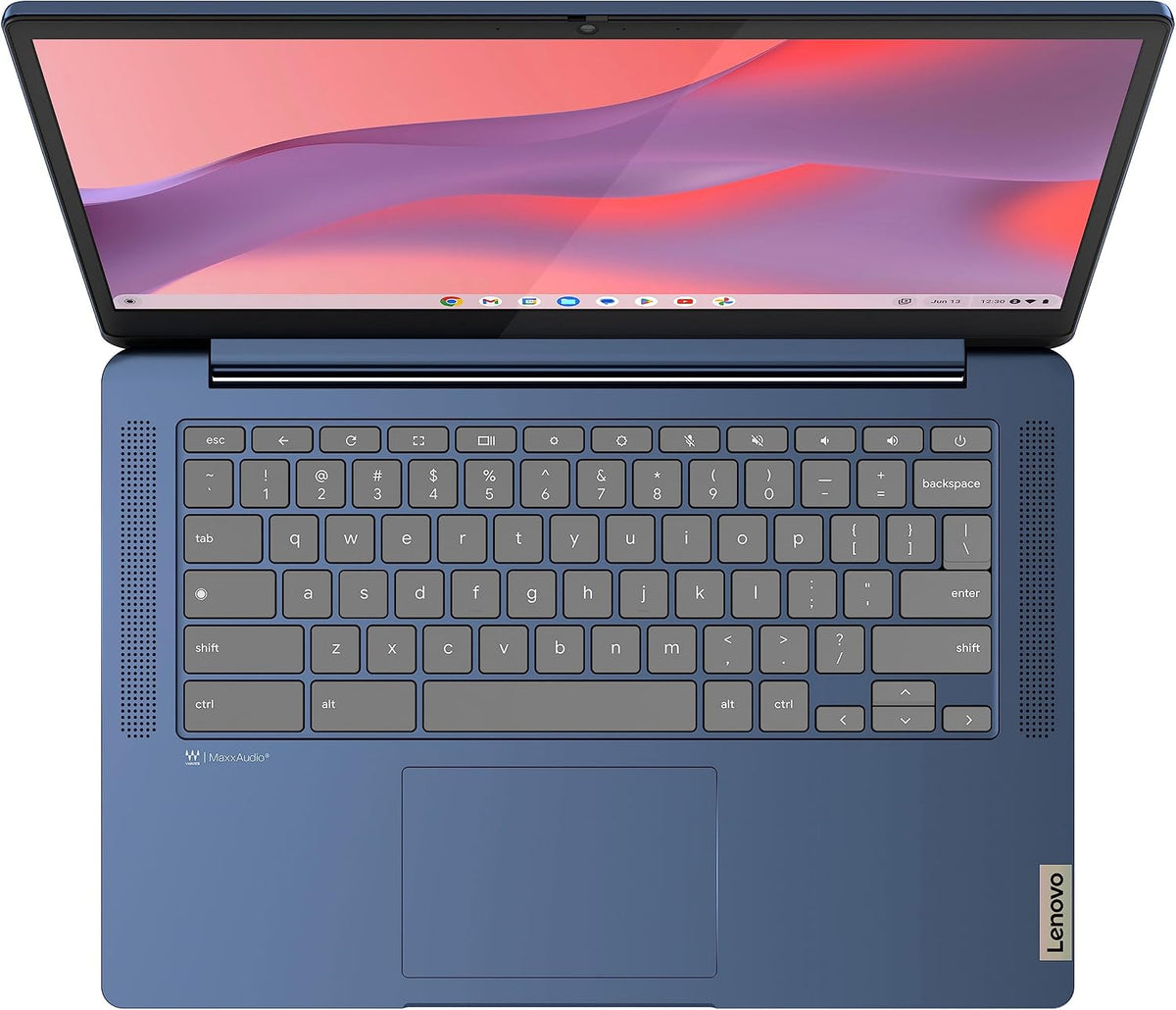 Lenovo Flagship Chromebook, 14'' FHD Touchscreen Slim Thin Light Laptop Computer, 8-Core MediaTek Kompanio 520 Processor, 4GB RAM, 64GB eMMC, WiFi 6,Chrome OS, Abyss Blue