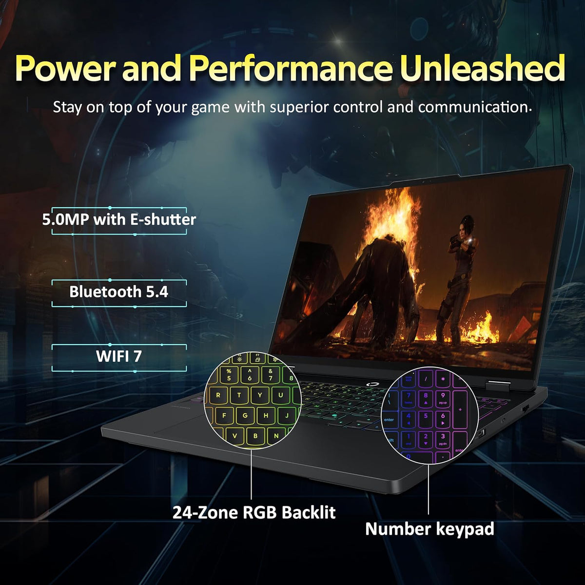 Lenovo Legion Pro 5i 16' WQXGA 165Hz Gaming Laptop, Intel 20-core Ultra 7 255HX (Beats Intel i9-14900HX), GeForce RTX 5070, 64GB DDR5, 4TB SSD, Backlit, Wi-Fi 7, Win 11 Pro, Black, 1TB Docking Station