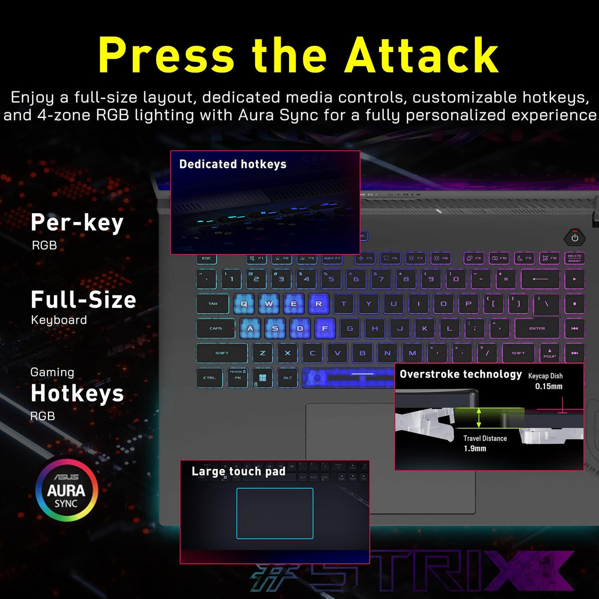 ASUS ROG Strix G16 16' WUXGA 165Hz Gaming Laptop, NVIDIA GeForce RTX 5070 Ti 12GB GDDR7, AMD Ryzen 9 8940HX, 32GB DDR5, 2TB PCIe SSD, Backlit Keyboard, Wi-Fi 6E, Win 11, Gray, 1TB Docking Station Set