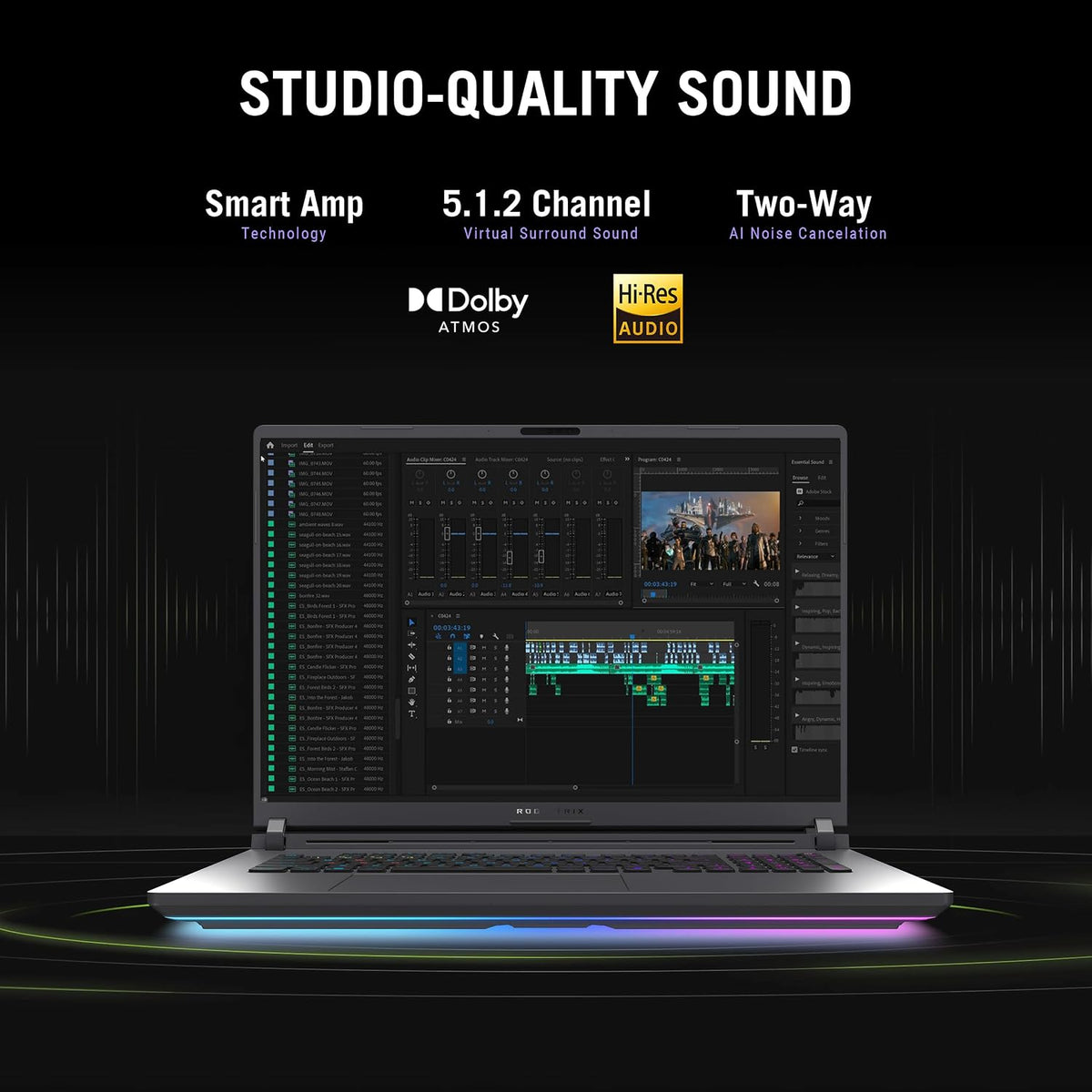 ASUS ROG Strix ROG Strix/GRAY/18.0 WQXGA Non-Touch/CORE Ultra 9 275HX/32GB/NV RTX5070/2TB/WIN11 PRO