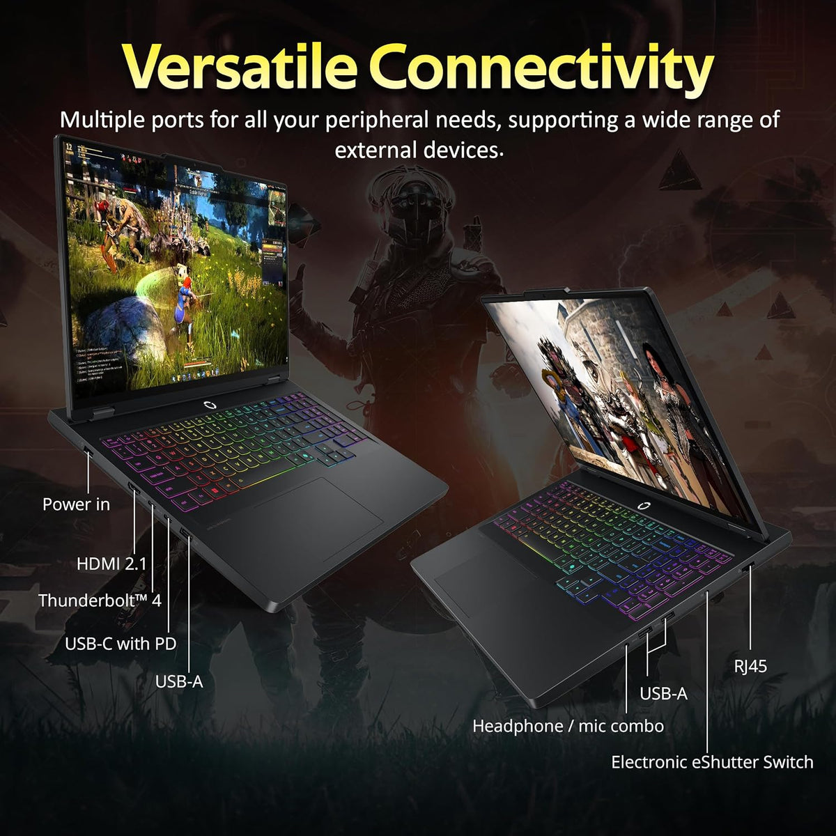 Lenovo Legion Pro 5 16' WQXGA 240Hz Gaming Laptop, AMD Ryzen 9 8945HX, NVIDIA GeForce RTX 5060, 32GB DDR5, 1TB SSD, 24-Zone RGB Backlit Keyboard, WiFi 7, Win 11 Pro, Black, 1TB Docking Station Set