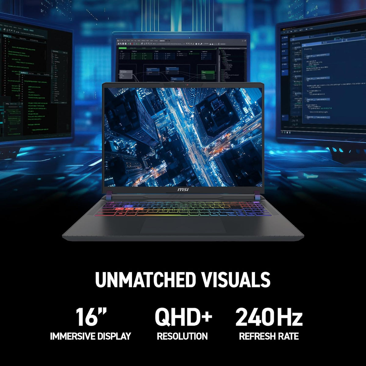 msi Vector 16 HX AI 16' 144Hz FHD+ Gaming Laptop: Intel Core Ultra 7-255HX, NVIDIA Geforce RTX 5070Ti, 16GB DDR5, 512GB NVMe SSD, Thunderbolt 5, Wi-Fi 6E, Win 11 Home: Cosmo Gray A2XWHG-212US