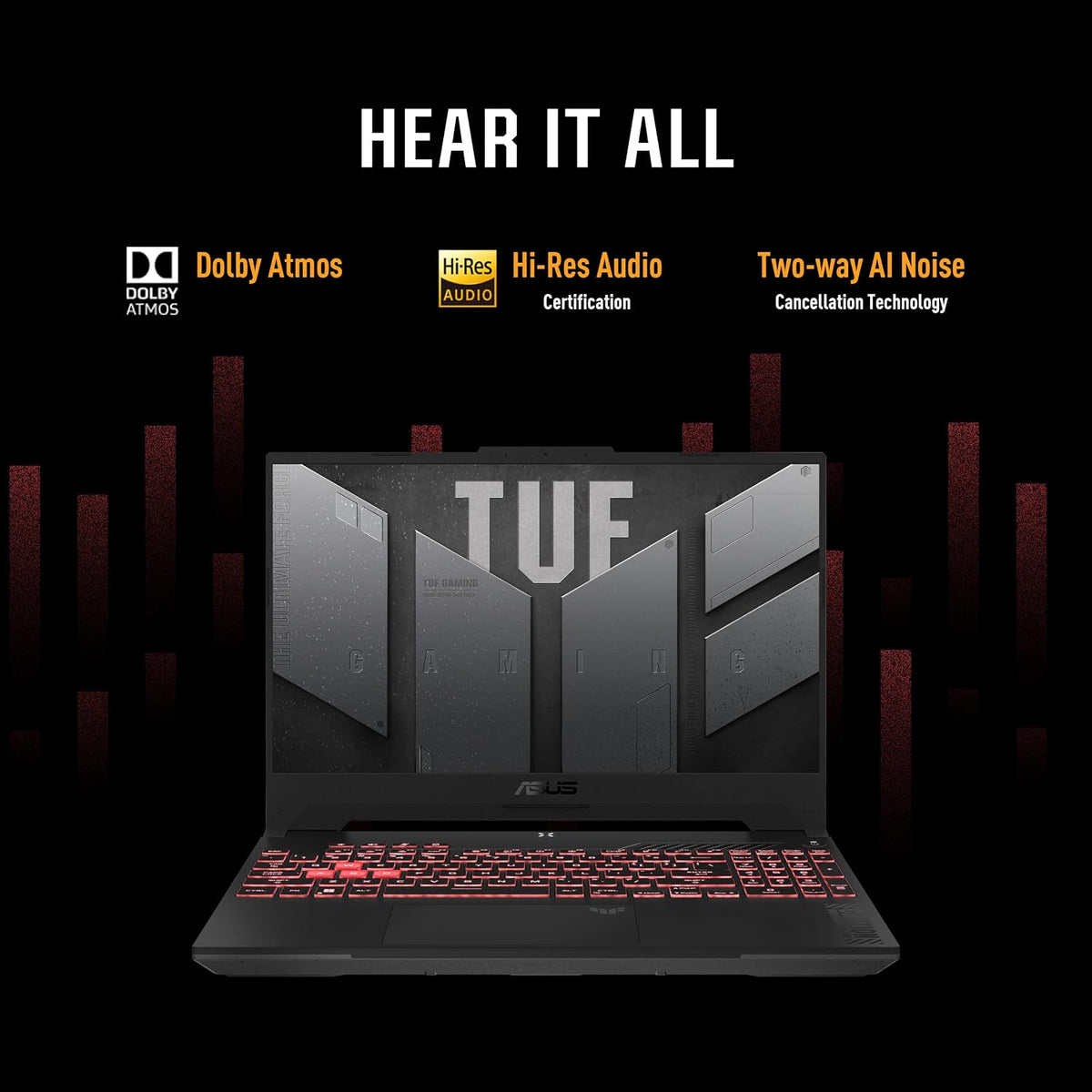 ASUS TUF Gaming A15 (2023) Gaming Laptop, 15.6' FHD 144Hz Display, GeForce RTX 4070, AMD Ryzen 9 7940HS, 16GB DDR5, 1TB PCIe SSD, Wi-Fi 6, Windows 11, FA507XI-EH94(Mecha Gray)